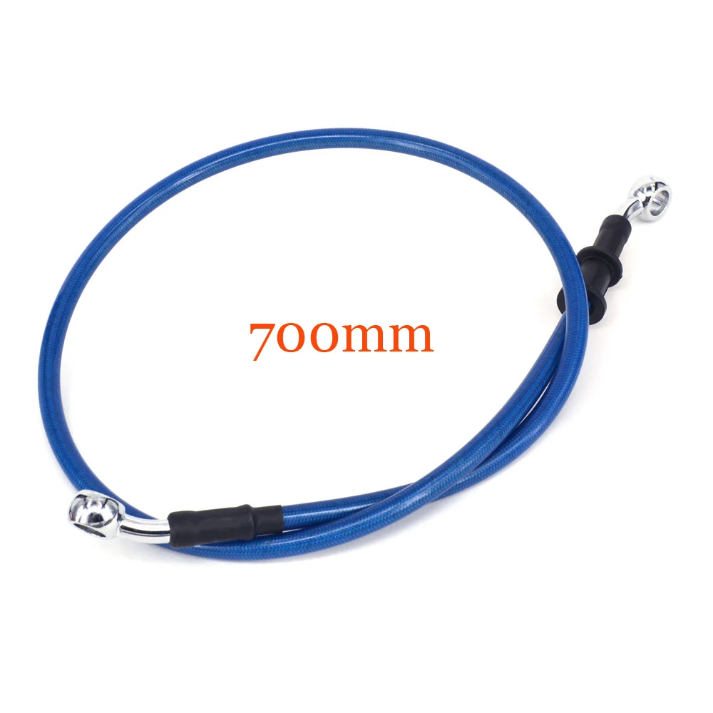 500 мм, 600 мм, 700 мм, 800 мм, 900 мм, гидравлическая усиленная Тормозная муфта, Масляный шланг для мотоцикла, мотокросса, грязи, питбайк, ATV - Цвет: BLUE 700mm