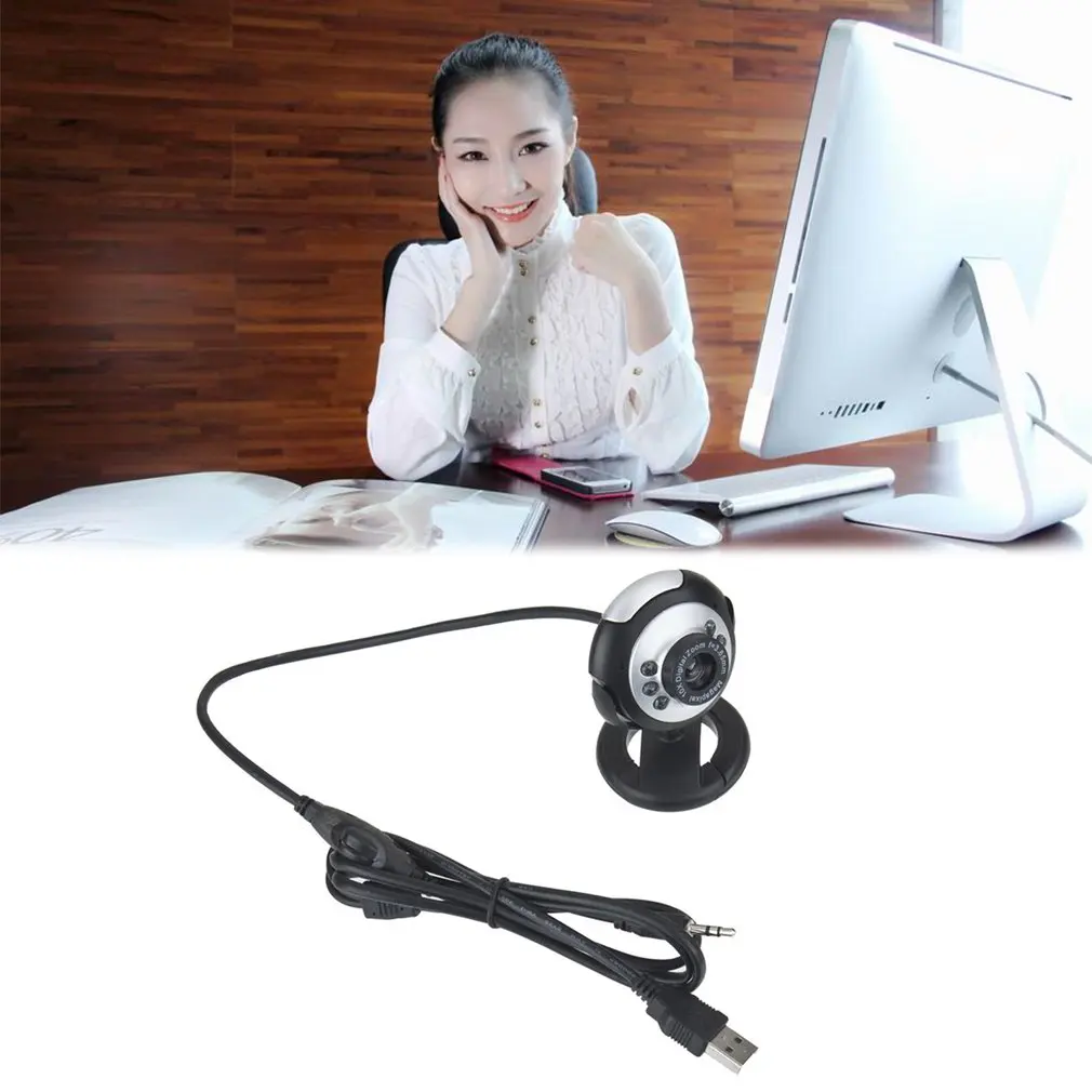 Arrival Webcam Web Cam Camera 1.3 Mega USB 6 LED for PC Laptop 2425# | Компьютеры и офис
