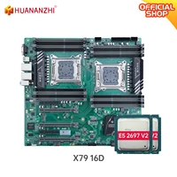 huananzhi x79 16d x79 dual motherboard with intel xeon e5 2697v22 memory combo kit set sata usb3 0 nvme