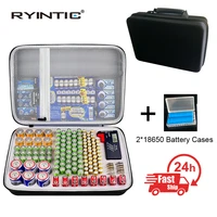 portable battery charger storage box case bag aa aaa battery no 5 no 7 9v no 1 no 2 battery storage bag shockproof pack