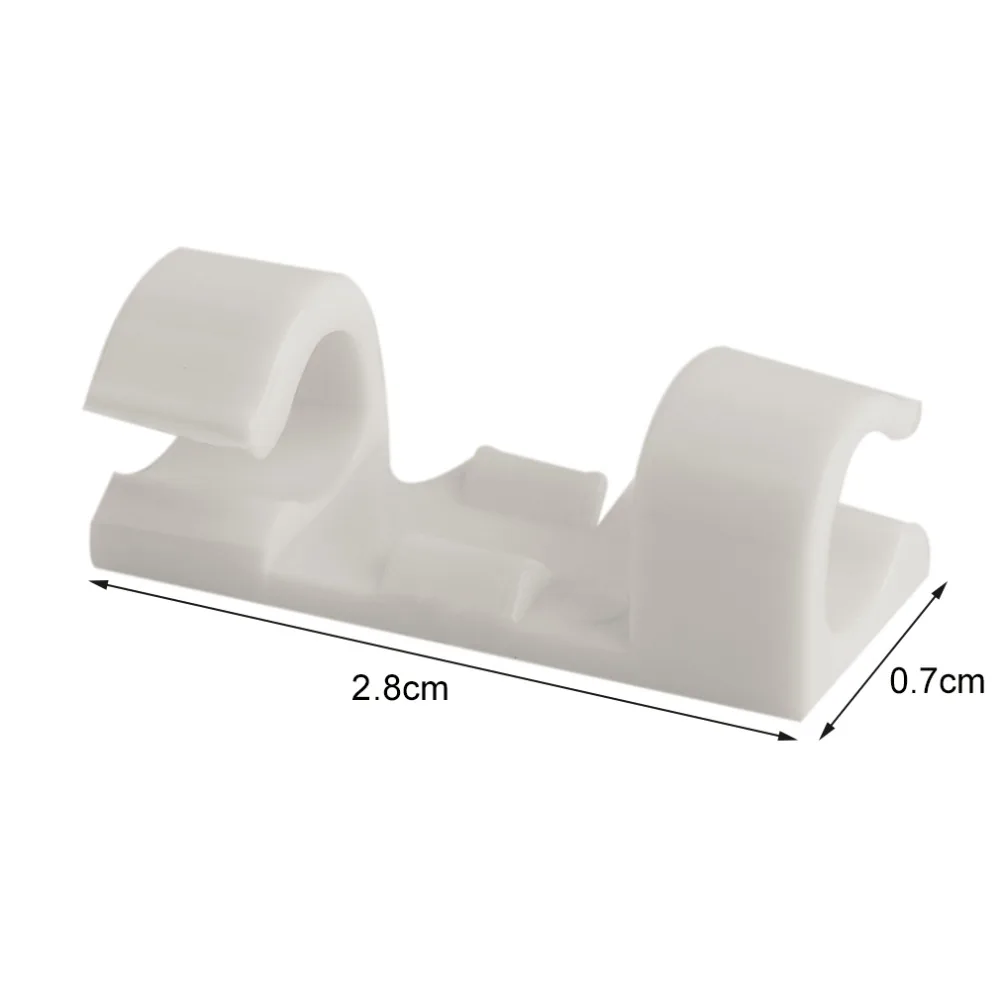 

20PCS Cable Organizer Clips Cable Management Desktop & Workstation Wire Manager Cord Holder USB Charging Data Line Winder