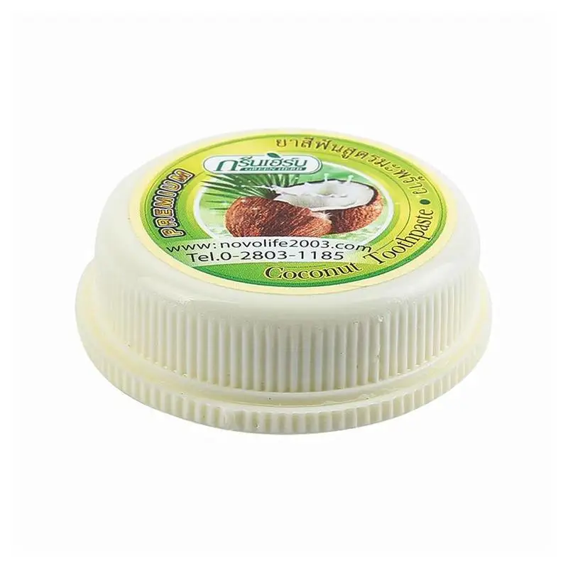 

Thai Tooth Powder 10g Green Herb Coconut Flavor Toothpaste Whitening And Whitening Tartar Smoke Tea Stains Black Yellow Stains
