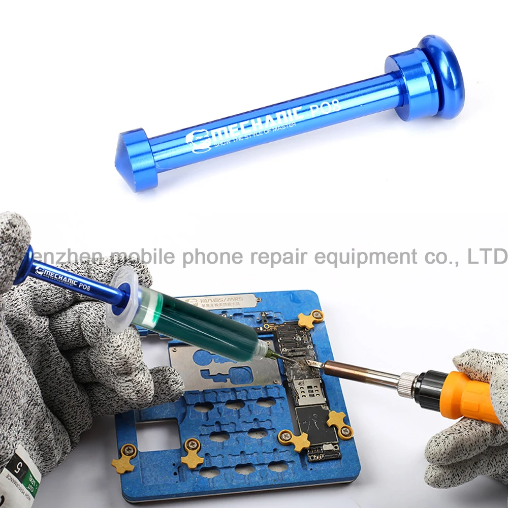 MECHANIC UV Light Curing BGA PCB Solder Mask Ink Black/Blue/Green/Red/Yellow/White Welding Oil + Aluminum Alloy Push Rod | Инструменты