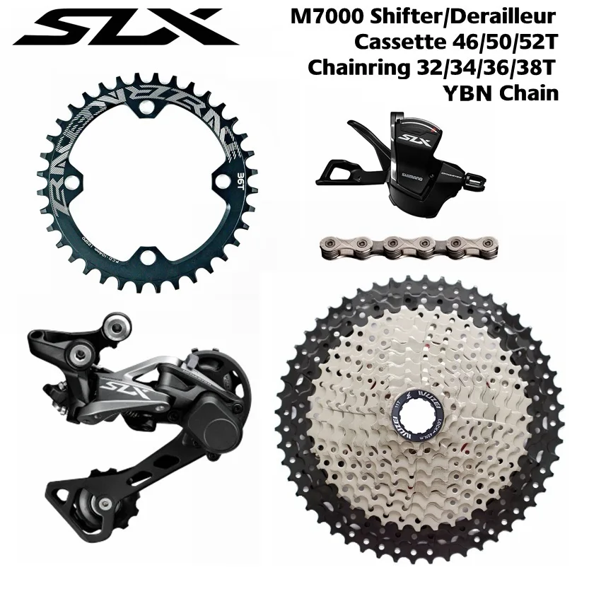 Звездочки для велосипеда Shimano SLX SL M7000 11 R + брикет wuзел цепи YBN звездочки ZRACE BCD104. 1x11