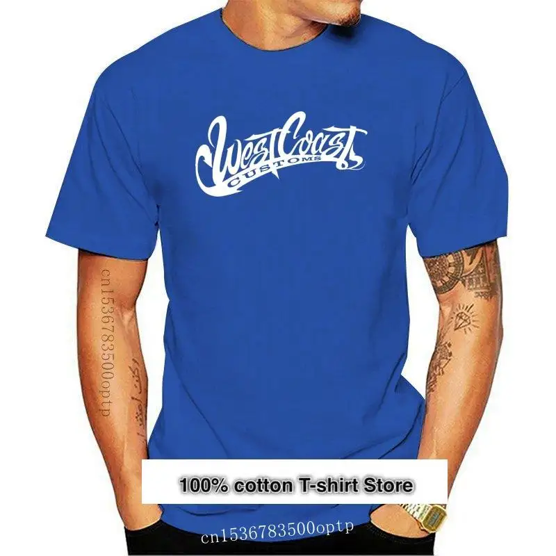 

Camiseta de manga corta para hombre, camisa informal con cuello redondo, de la Aduana de Westcoast, nueva