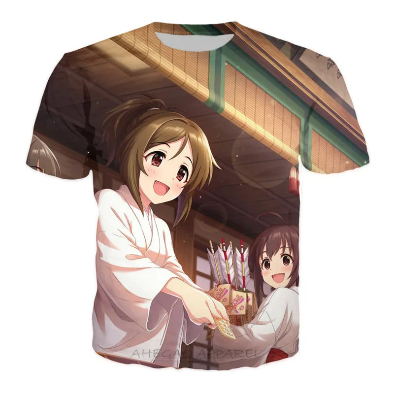 Футболка с аниме мастер идол Милый Забавный топ в стиле хипстер сексуальная