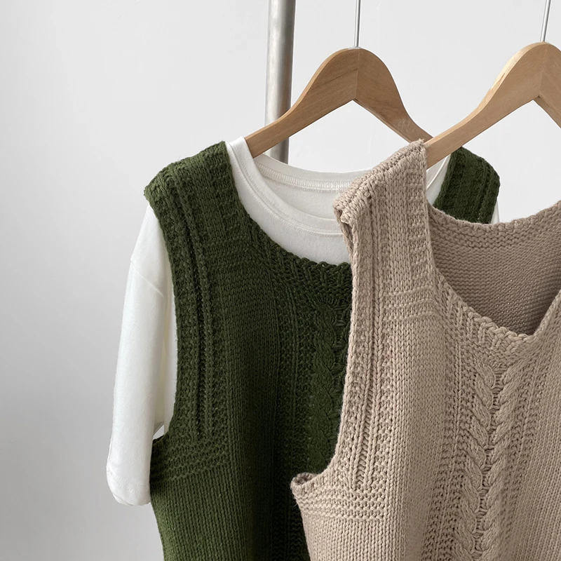 GOPLUS вязаная жилетка Женские топы с геометрическим принтом вязаные жилеты без