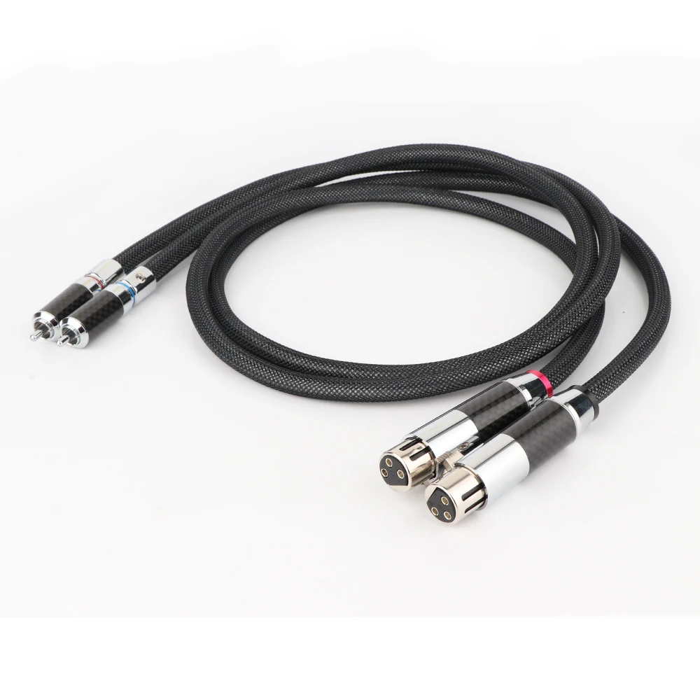 Медный посеребренный кабель RCA-XLR Hi-end OFC Удлинительный hifi RCA male-XLR audio | Электроника