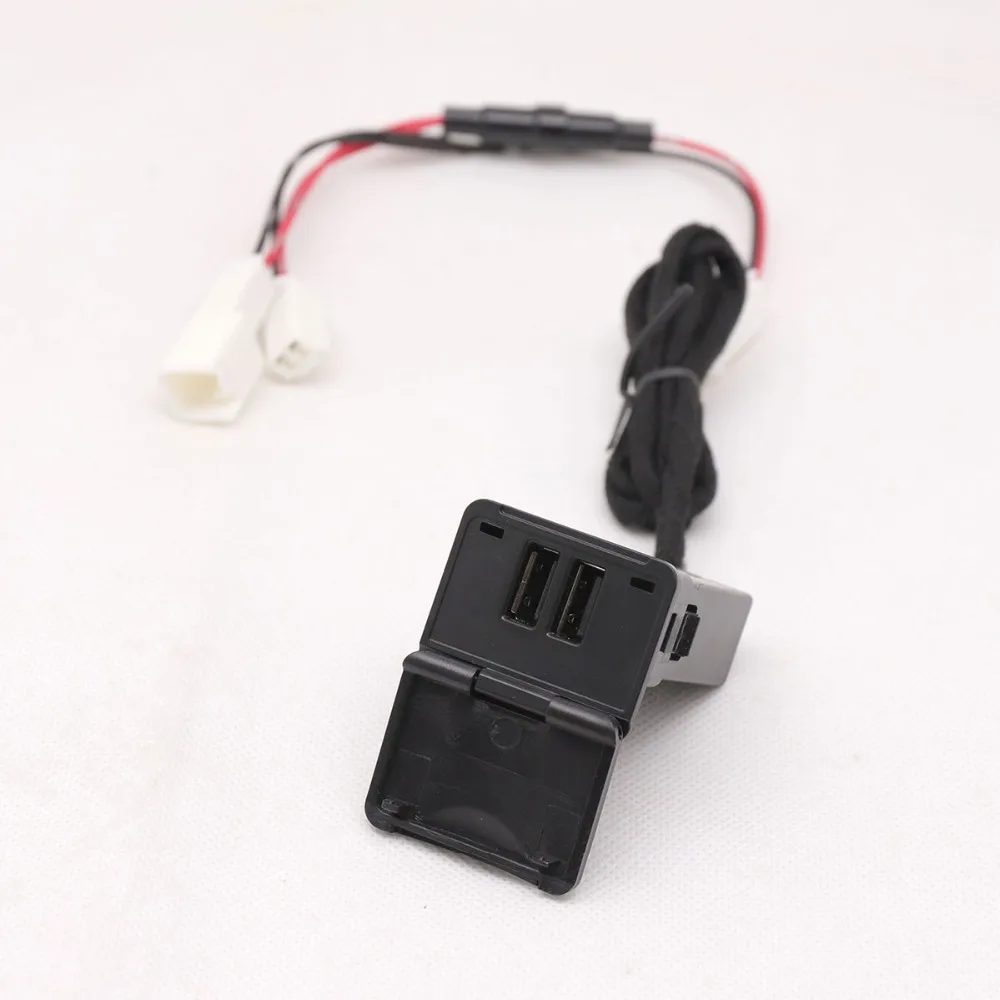QC3.0 Quickcharge автомобильное заднее зарядное устройство для сидения двойной USB телефон прокладка Адаптер Plug& Play кабель для- Toyota Alphard Vellfire 30 35