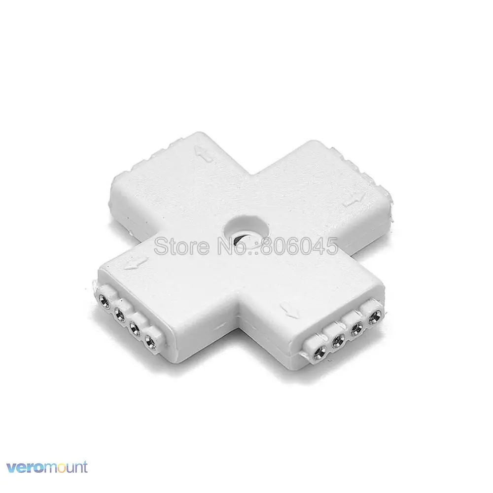 5 шт. 4-контактный разъем RGB L T X форма Угловой впрыскиваемый пластиковый гнездовой