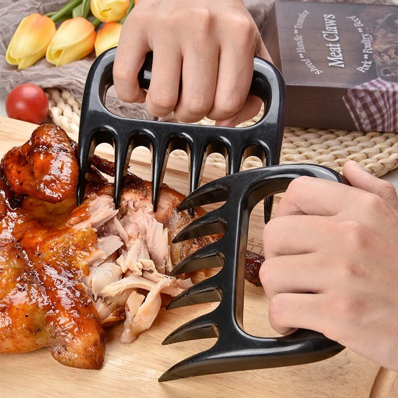 

Meat Shredder Barbecue Fork Bear Claw Meat Separator Handle Kitchen Food Fork Meat Slicer BBQ Grill Meat Handler Kitchen