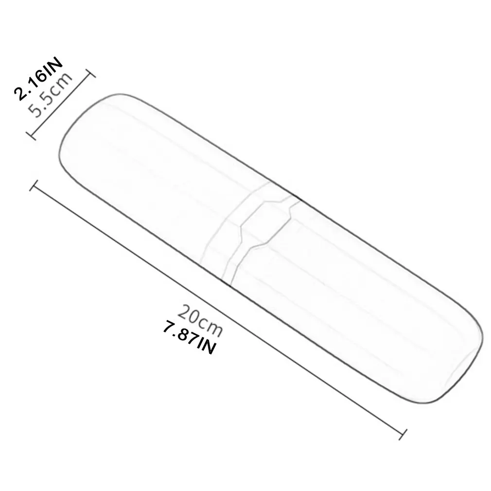 

Travel Toothbrush Case Box Plastic Portable Toothbrush Holder Toothpaste Storage Box Denture Brush Case