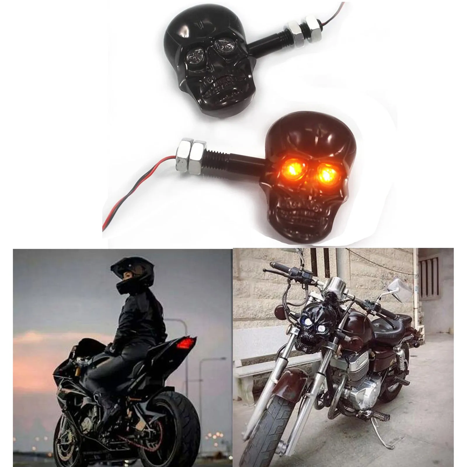 Налобный фонарь в виде черепа для мотоцикла 10 мм|Статуэтки и миниатюры| |