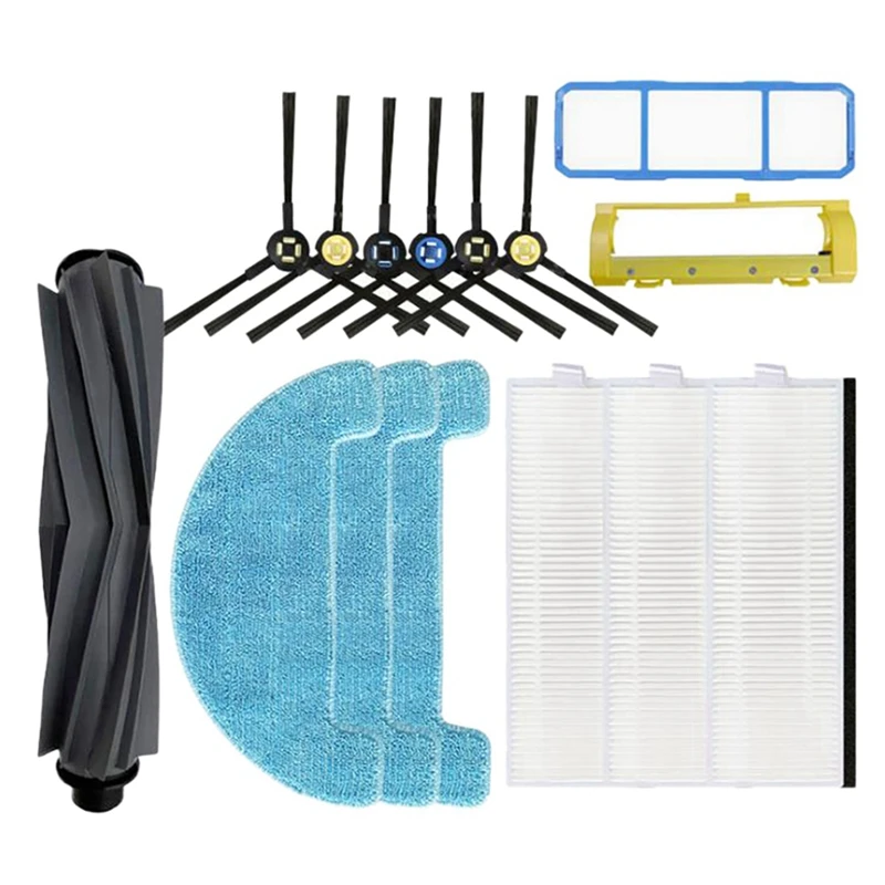 

Suitable for Silvercrest SSR1 Ssra1 ILife A9S A9 A7 Robot Vacuum Cleaner Parts Main Brush Side Brush HEPA Filter Mop