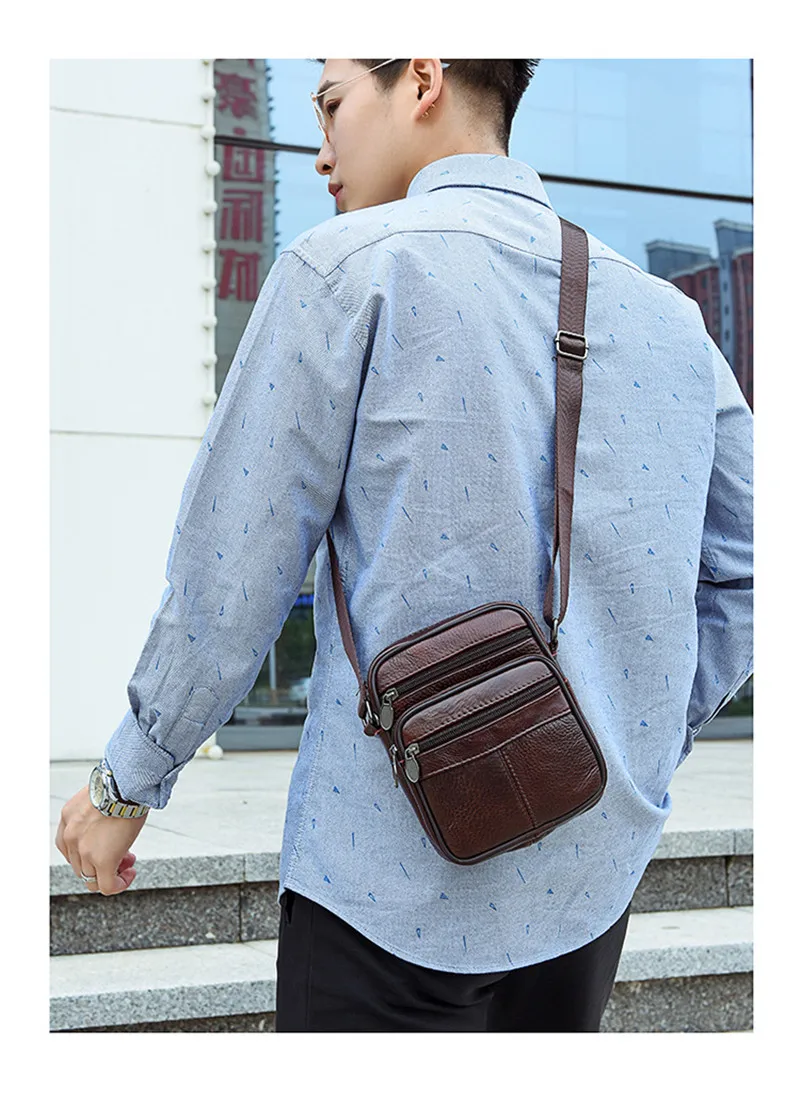 Рисунок 6 - Мужские сумки через плечо из натуральной кожи