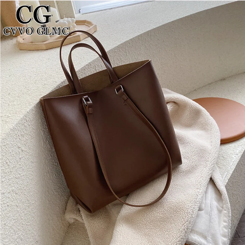 

Cvvo Glmc High Capacity PU Leather Tote Bags For Women 2021 Composite Bag Travel Crossbody Shoulder Bags Female Simple Handbags
