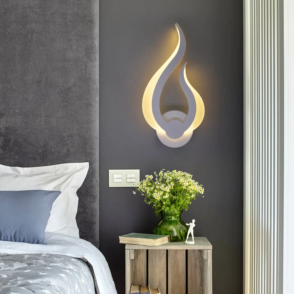 Современная Белая настенная лампа Artpad зеленый Мощный светильник для спальни