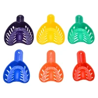 12pcsset dental impression trays plastic tray adult and children central supply teeth holder