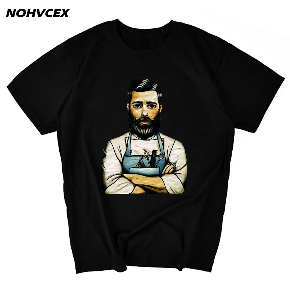 Модная Новая мужская хипстерская футболка парикмахерской Gentlemens с