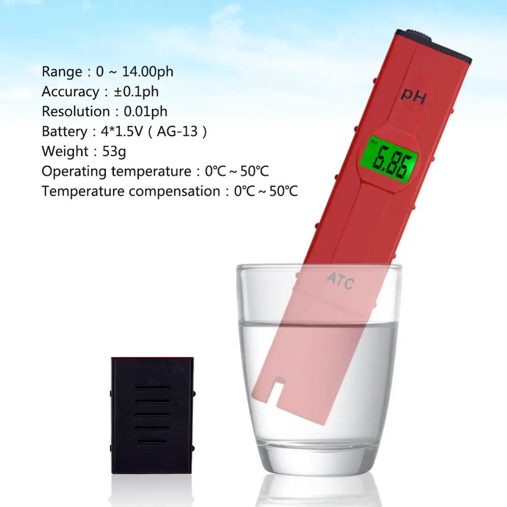 Yieryi TDS ph-метр PH/TDS/EC/TEMP метр цифровой монитор качества воды тестер серии для бассейнов, питьевой воды, аквариумов