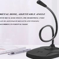 flexible stand mini studio speech microphone 3 5mm plug gooseneck mic wired microphone for computer pc desktop notebook