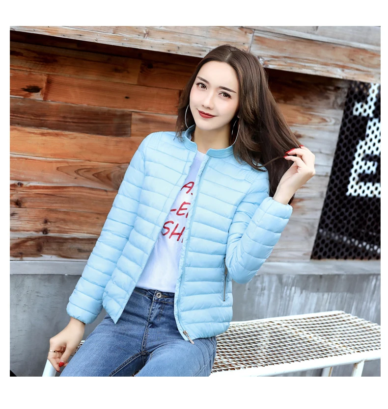 Женская короткая куртка на осень и зиму парка 2020 корейские пуховые куртки с