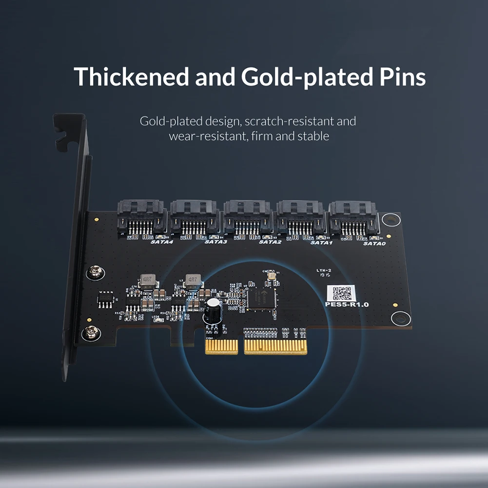 orico pes5 pcie до 5 порты sata3 0 карты расширен