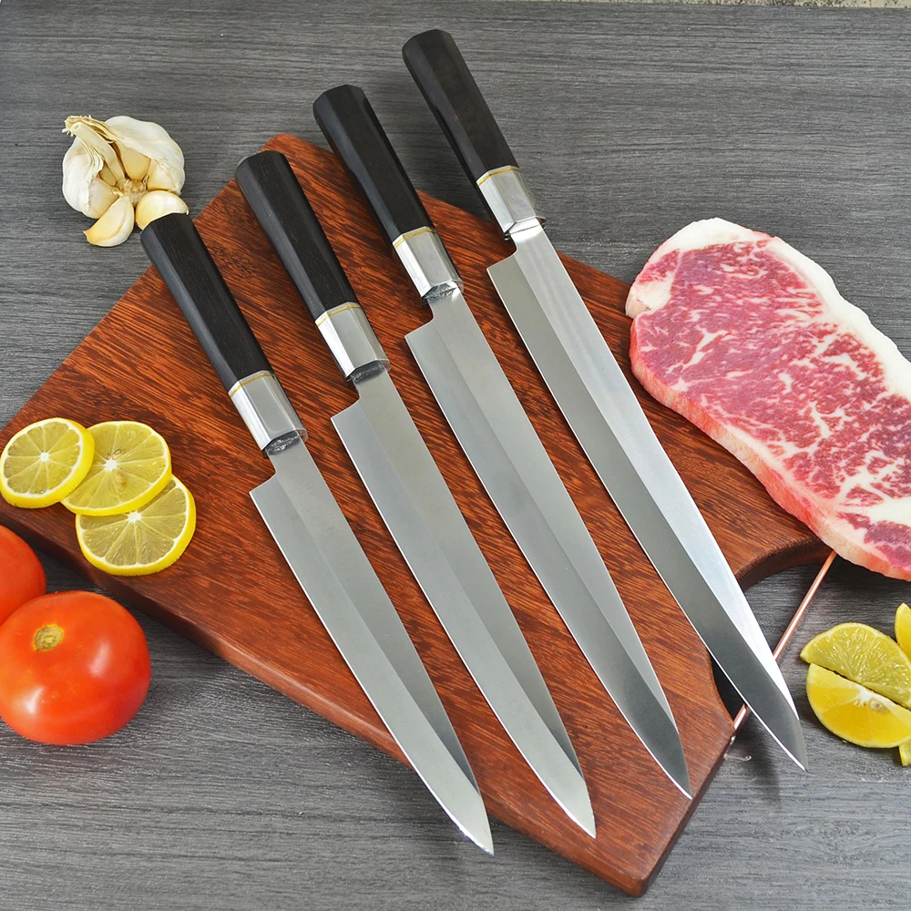 

12 Inch Japanese Kitchen Knife High Carbon 5CR15 Stainless Steel Sushi Chef knife Sharp Slicing Cleaver Fish Filleting Knife