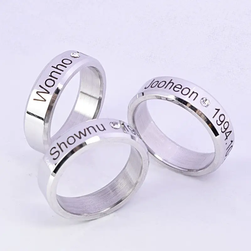 

1PC KPOP MONSTA X Ring Finger Rings for Women and Men Shownu Monsta X Accessories Jewelry for Women Mens Rings