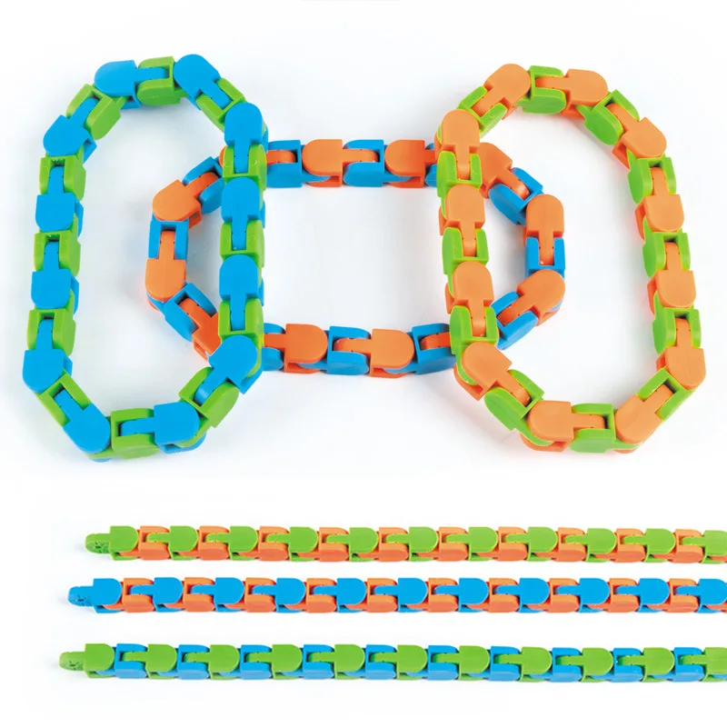 

TianTa Wacky Tracks Snap Toy Click Fidget Toys Sensory AntiStress Autism Kids Children Bicycle Chain Snake Puzzles Colorful DIY