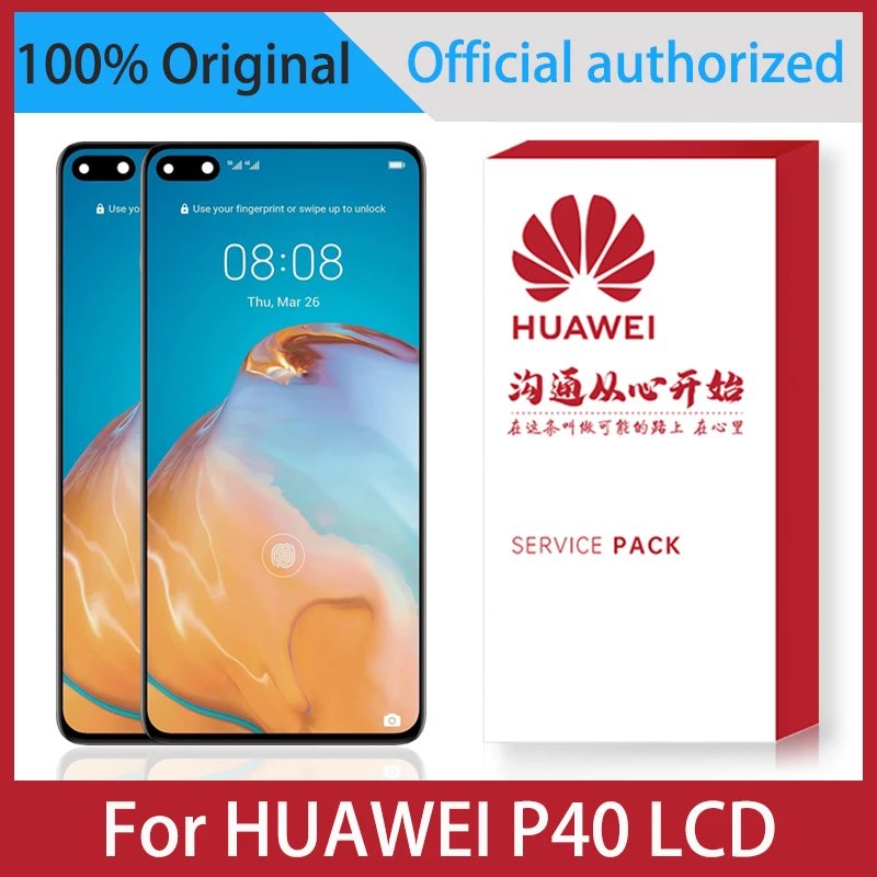 

2340 x 1080 Original 6.1'' Display For Huawei P40 LCD Display With Touch Screen Digitizer Assembly Replacement Replace Parts