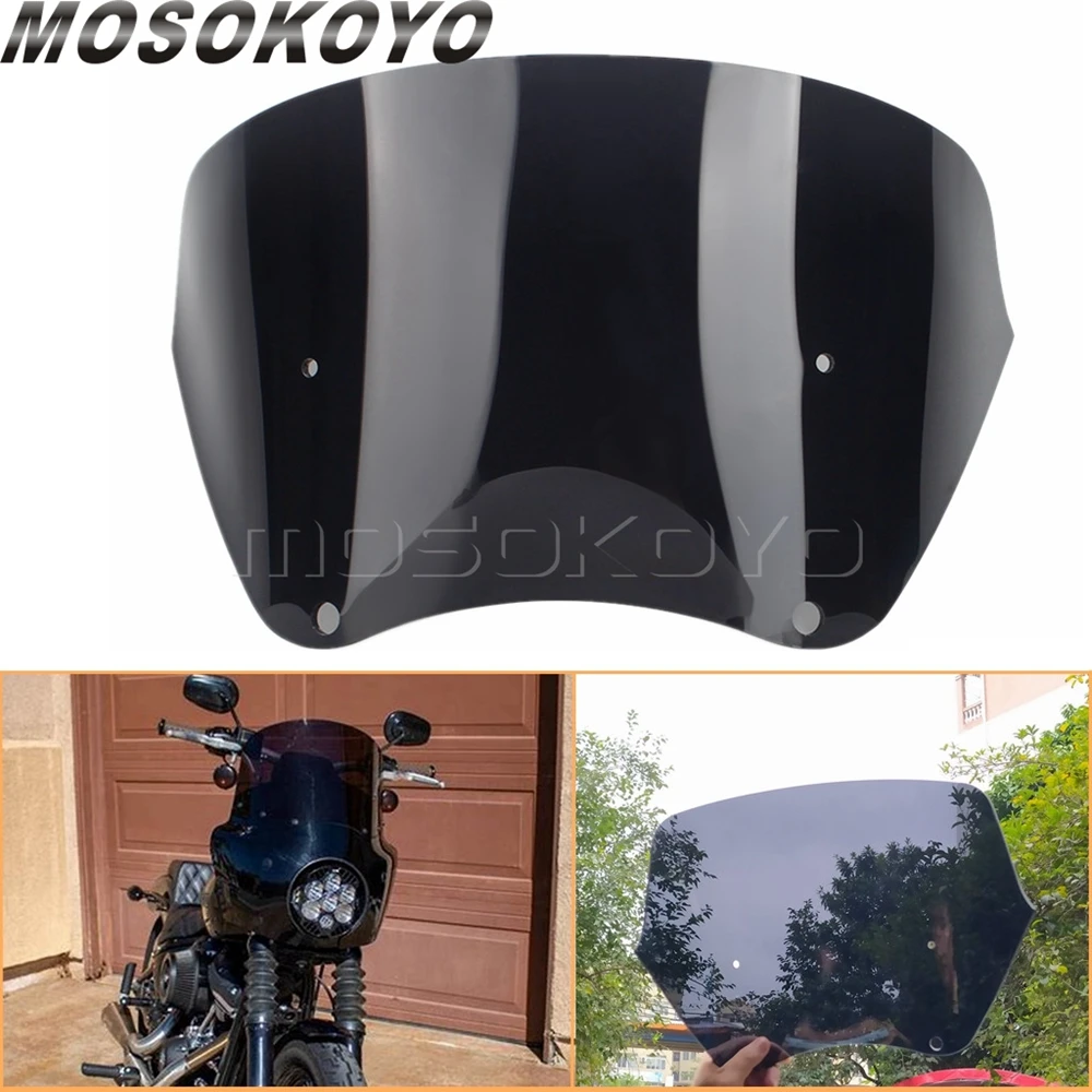 

Обтекатель для фар мотоцикла, лобовое стекло 9 дюймов, переднее дефлектор ветрового стекла для Harley Dyna FXR FXBB FXDL FXDF FXDB FXDWG FXDXT