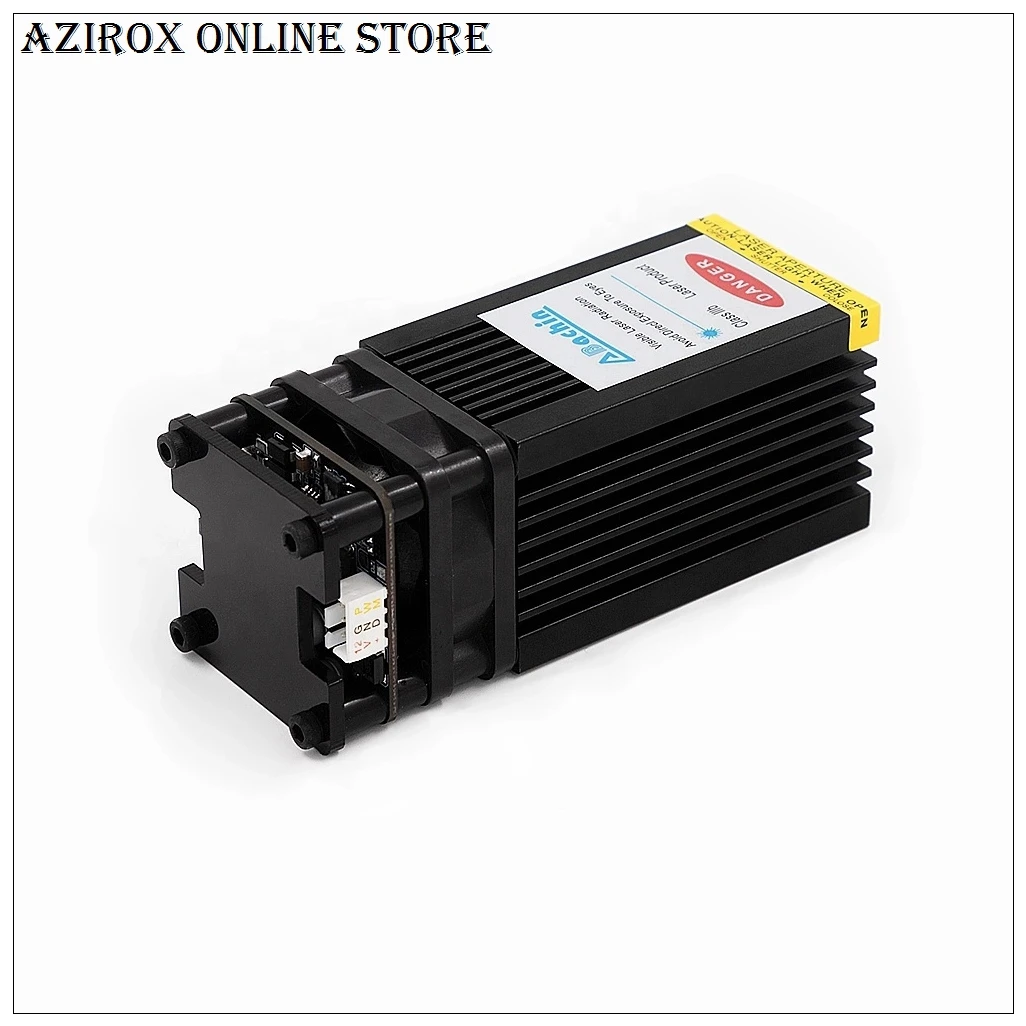

AZIROX 450nm 2500mW 2.5W blue dot laser diode module for mini diy engraving cutting cnc focusable