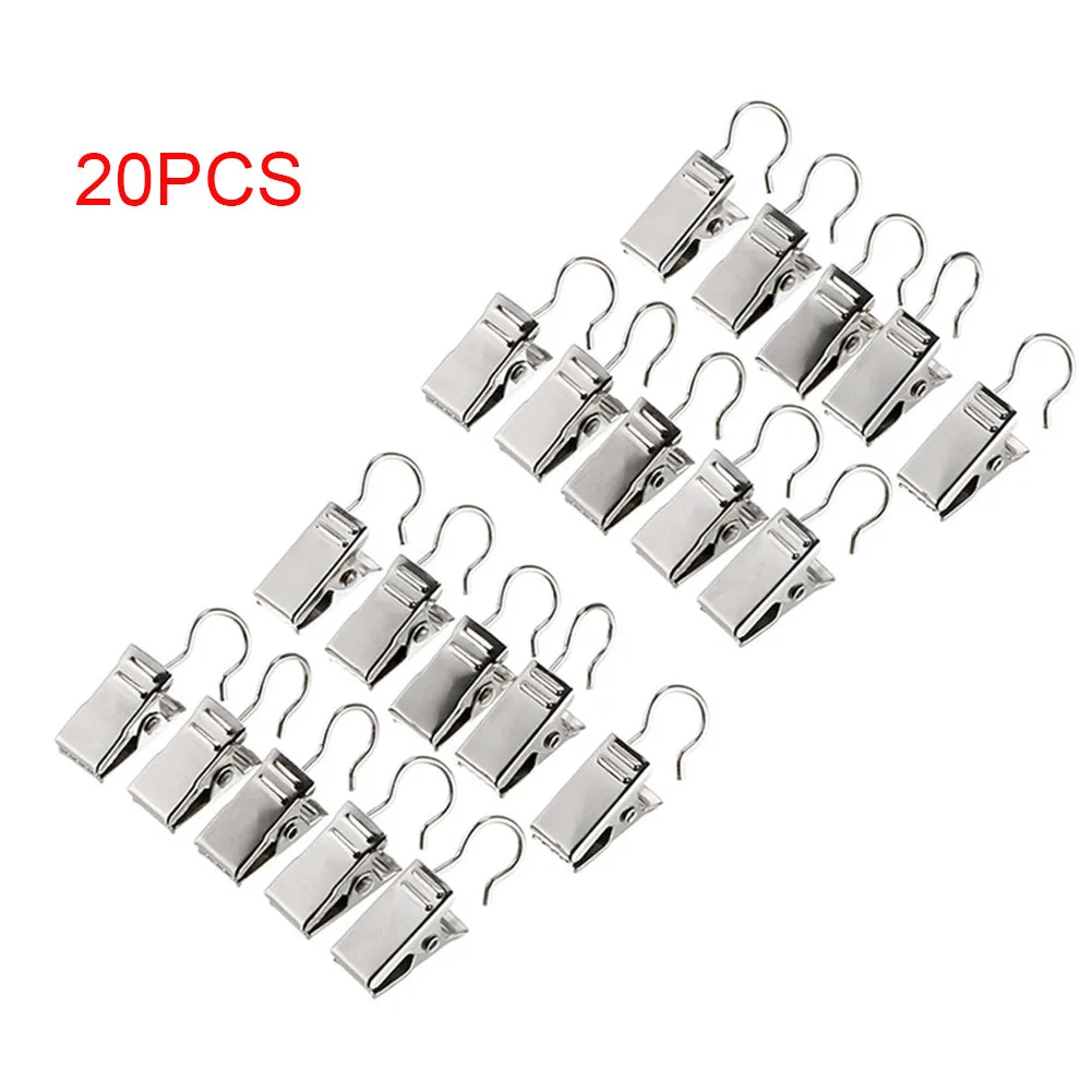 

Зажим для штор, из нержавеющей стали, 20 шт.