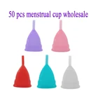 50 шт., медицинские силиконовые менструальные кружки, оптом