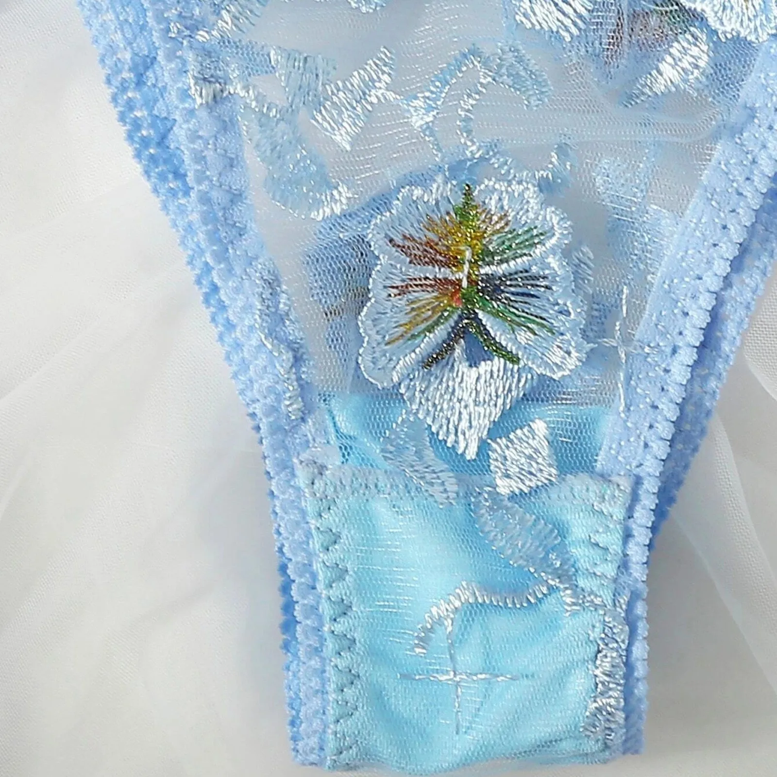 Сексуальное женское белье набор Для женщин Соблазнительные кружевные голубые