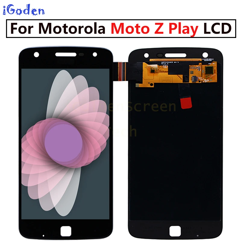 100% протестированный для Motorola Moto Z Play Droid XT1635 ЖК дисплей сенсорный экран дигитайзер