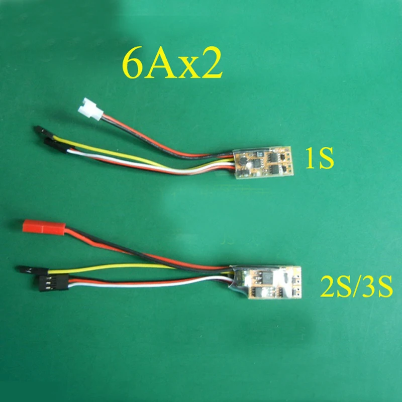 1 шт. 1S 2S/3S 2CH односторонний матовый ESC 6Ax2 смешанный контроль двойной пропеллер