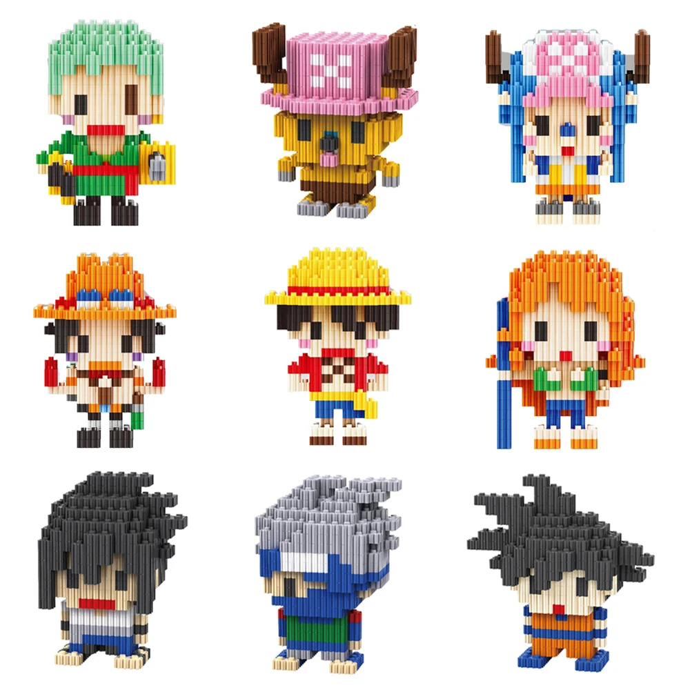 Строительные блоки одна штука Дракон аниме фигурка 3D модель мини Образование