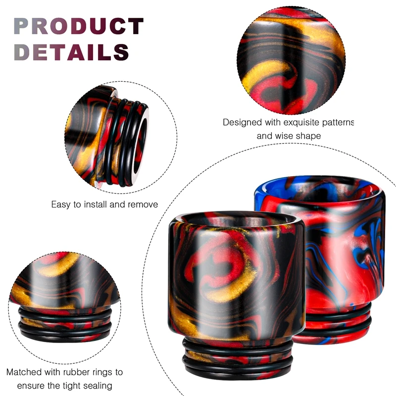 6 шт. каучуковый 810 дрип-Тип Замена Стандартный наконечник Крышка для льда кофе