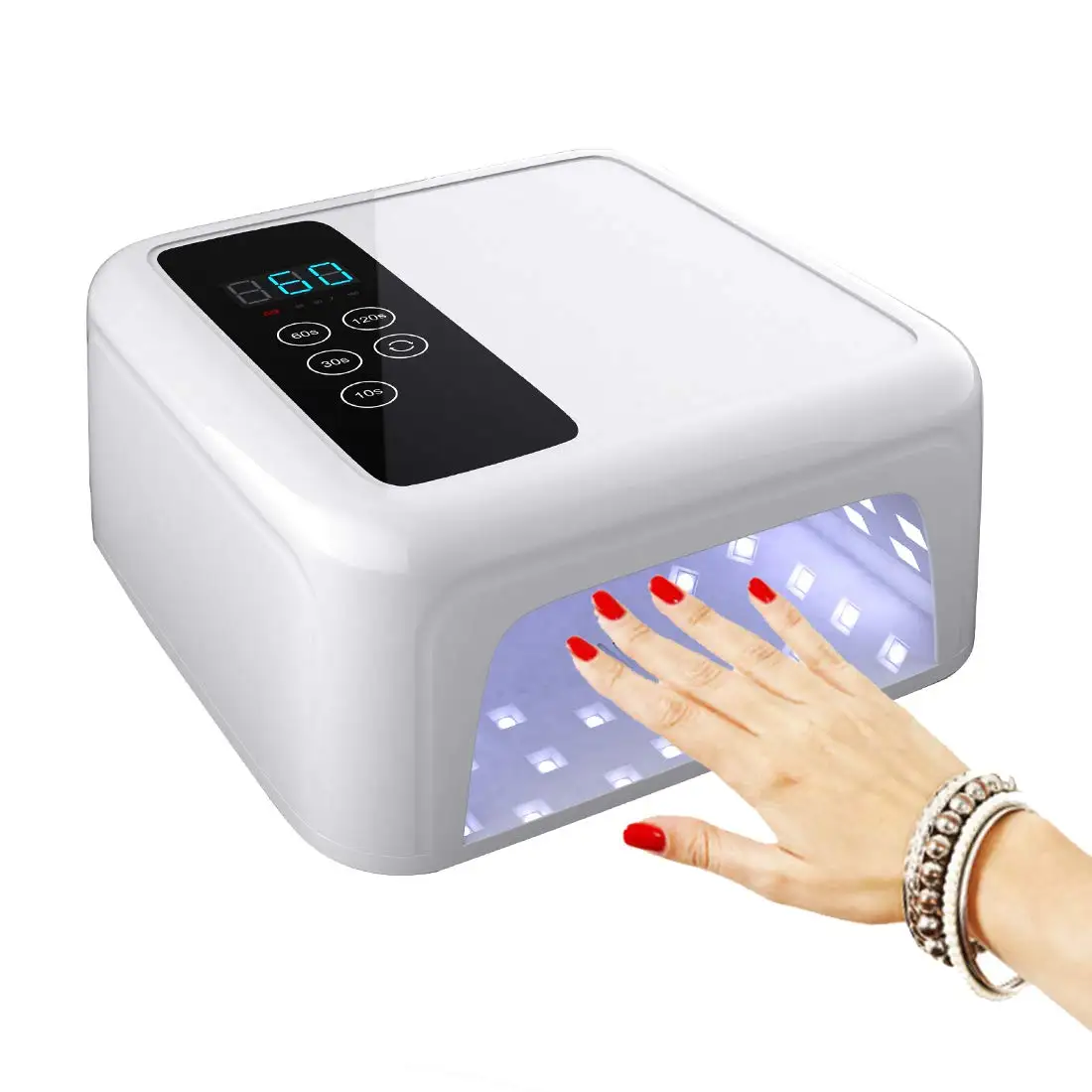 

72w Cordless Led Lamp Nail Dryer 36 Leds Uv Lamp For Drying Gel Polish Timer Auto Sensor Manicure Tools Лампа Для Сушки Ногтей