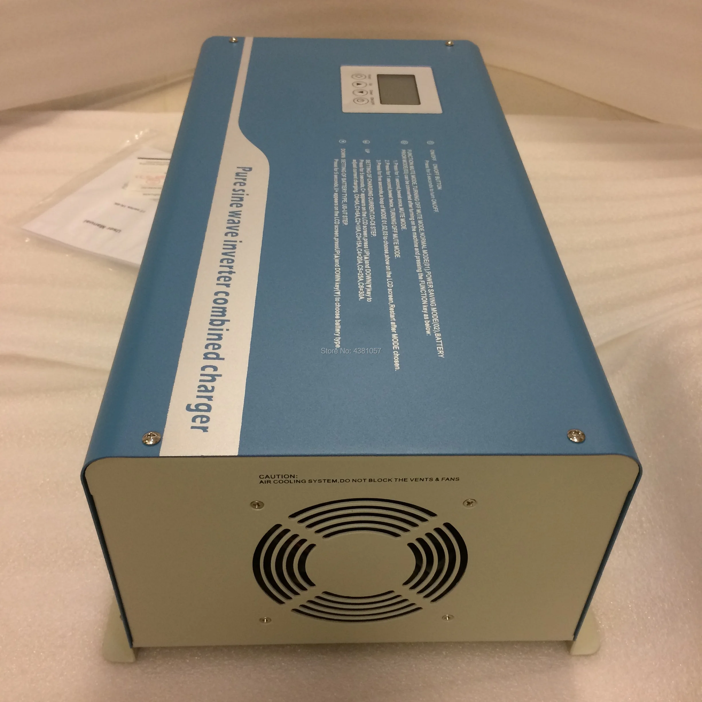 UPS Inverter 3000Watts DC To AC Toroidal Transformer Inverter Pure Sine Wave Output with AC Charger and UPS Can Be Wall Mounted