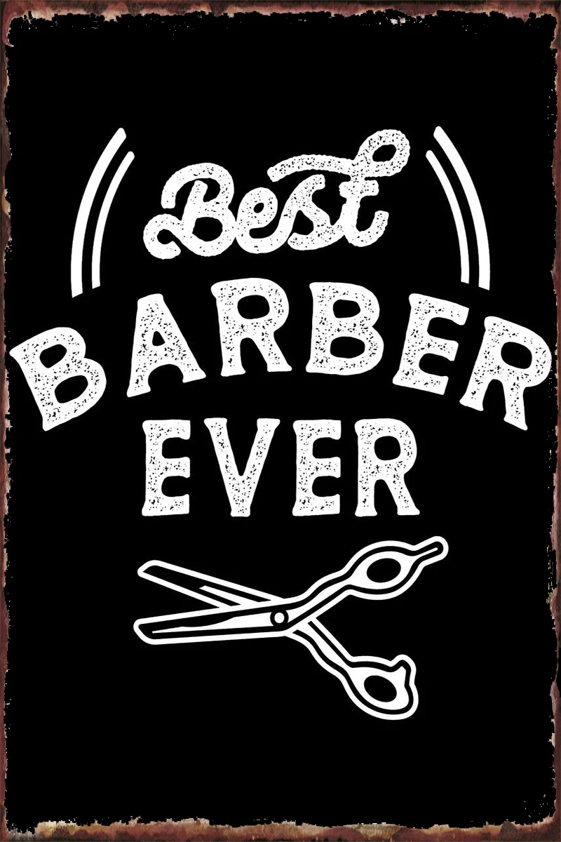 

Жестяные тарелки «Лучший парикмахерский», декор для стен, комнатное ретро-украшение, винтажный металлический знак, жестяной знак для творч...