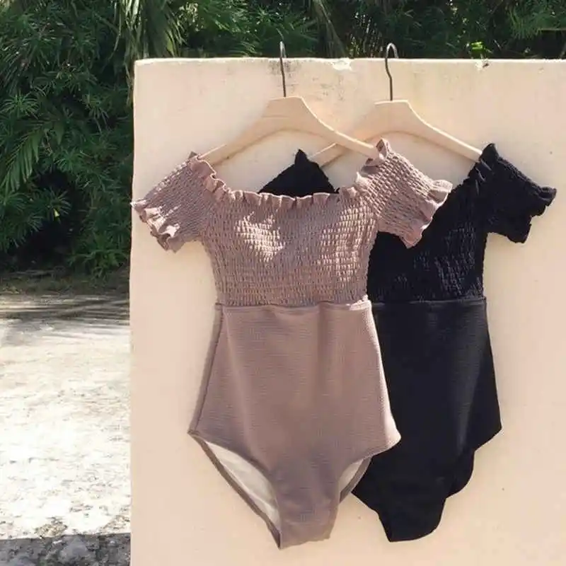 2020 Лидер продаж сексуальное платье с открытыми плечами Одна деталь Плавание