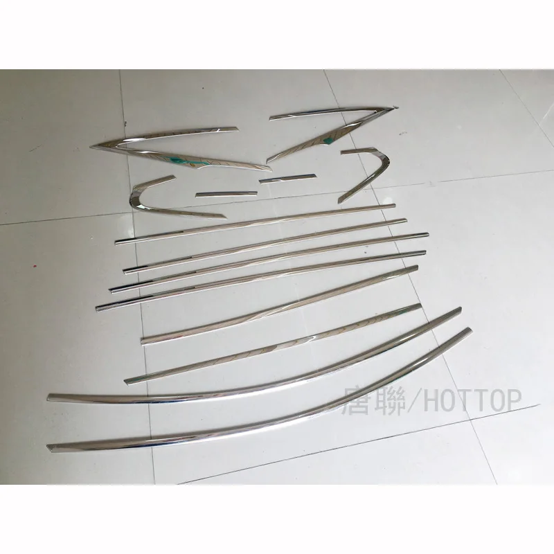 Полная отделка окна декоративные полосы для TOYOTA PRIUS 2016 2017 автомобильные