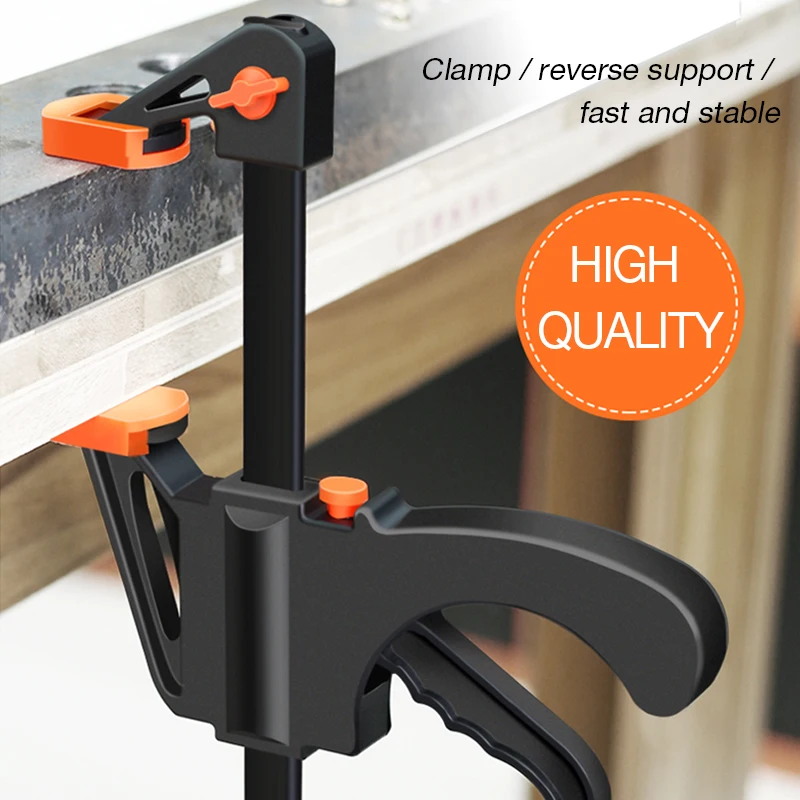 Набор зажимов для деревообработки DTBD Quick Ratchet Release Speed Squeeze Wood Working Work Bar Clamp Clip Kit Spreader Gadget Tool DIY Hand Woodworking.