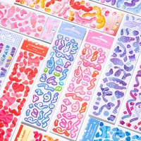 2 sheets colorful ribbon sticker self adhesive stickers stars labels for diy crafts scrapbooking or embellishment