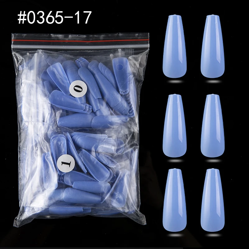 500 шт. форма гроба балерина накладные ногти акриловые салонные натуральные