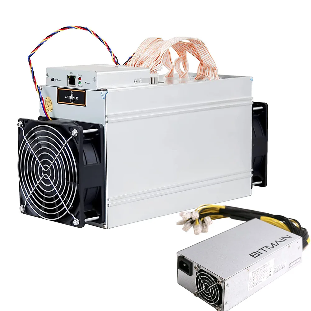 

Used ANTMINER L3+ LTC 504M With 1600W PSU Scrypt Miner LTC Mining Machine 504M 800W Hashboard For Litecoin Basic Bitcoin