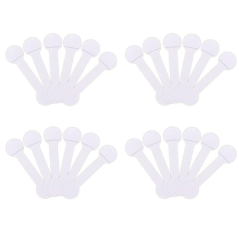 

1000 Pieces Blank Jewelry Price Tags Stickers White Round Jewelry Identification Labels Self Adhesive Barbell Stickers